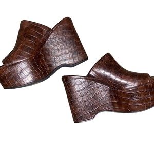 jeffrey campbell - brown platform heels